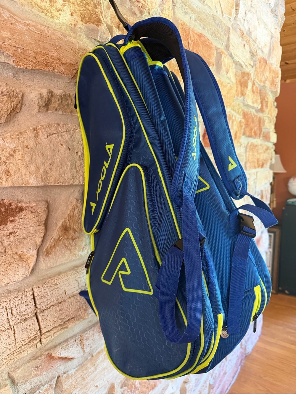 JOOLA Navy & Neon Yellow Duffel Bag for Men - Picture 10 of 10